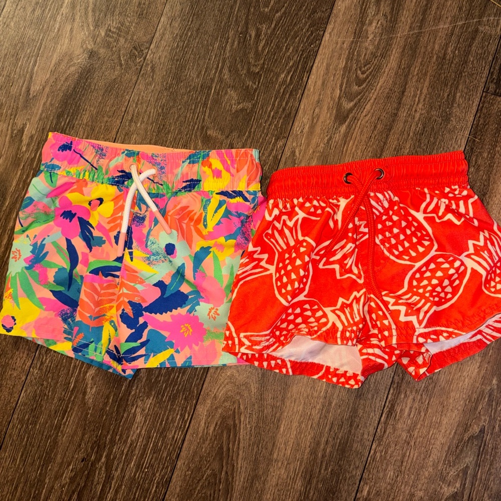 Cat & Jack Colorful and Red Kids Shorts